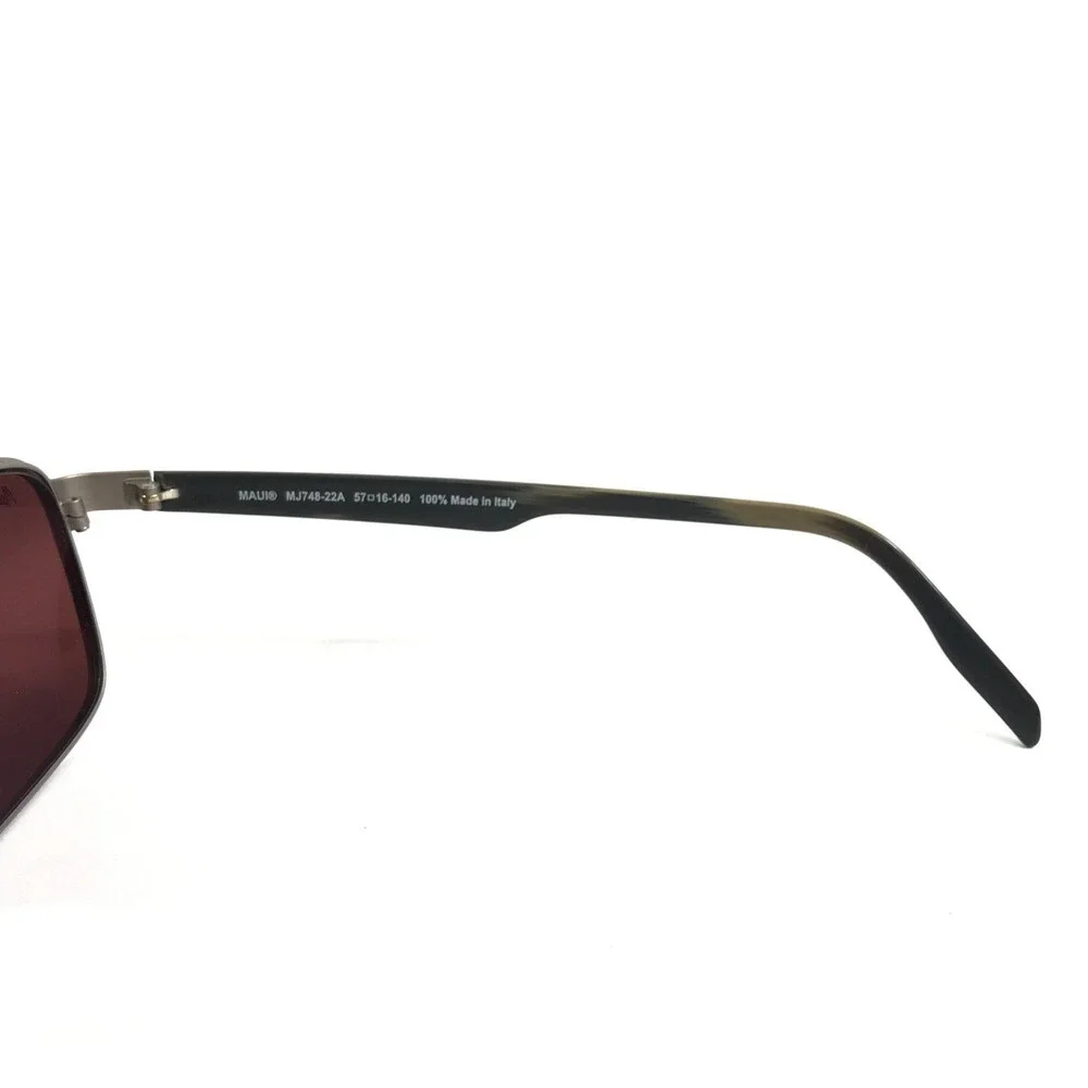 Maui Jim Sunglasses GLASS BEACH MJ748-22A Gray Frames with Maui Rose Lenses